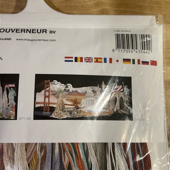 Thea Gouverneur America 544 Counted Cross Stitch Kit Landmark 29.1 x 13.4" NEW - Picture 7 of 7